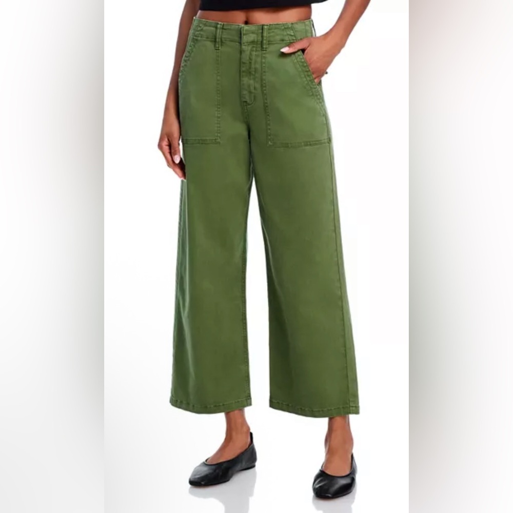 Pistola Sophia Stretch Cotton Ankle Wide Leg Pants - Size 27